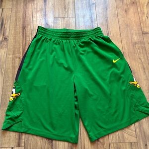 Nike Men's NCAA Oregon Ducks Green / Black Basketball Shorts Size XL